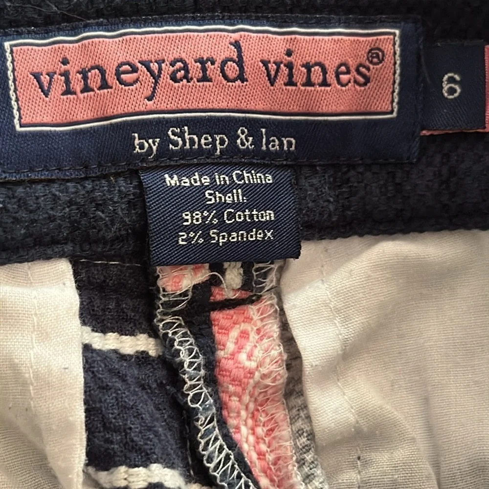 Women’s Vineyard Vines by Shep & Ian Plaid Cotton & Spandex Shorts Size 6